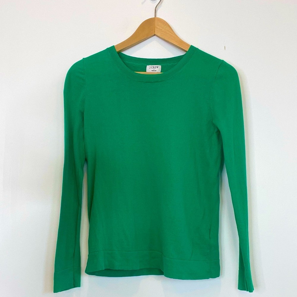 J. Crew Factory Teddie Sweater Size XS Green
